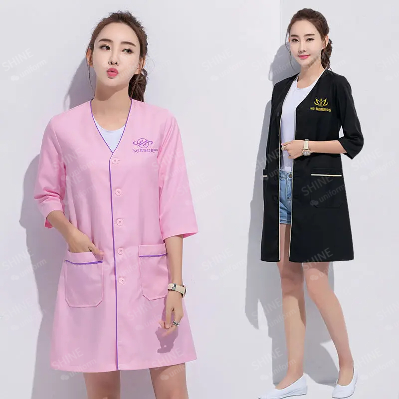 Uniforme de beleza esteticista - Medical Lab Work avaliação e preço